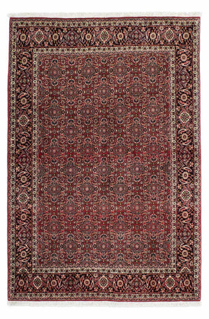 Persisk tæppe - Bijar - 208 x 139 cm - rød