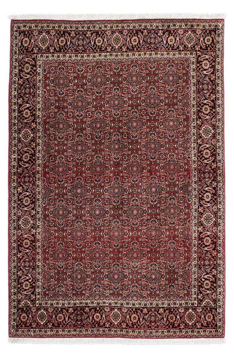 Persisk tæppe - Bijar - 208 x 139 cm - rød