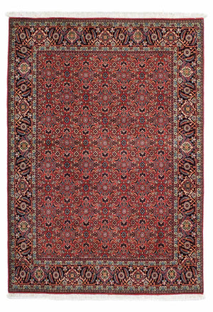 Persisk tæppe - Bijar - 199 x 139 cm - rød