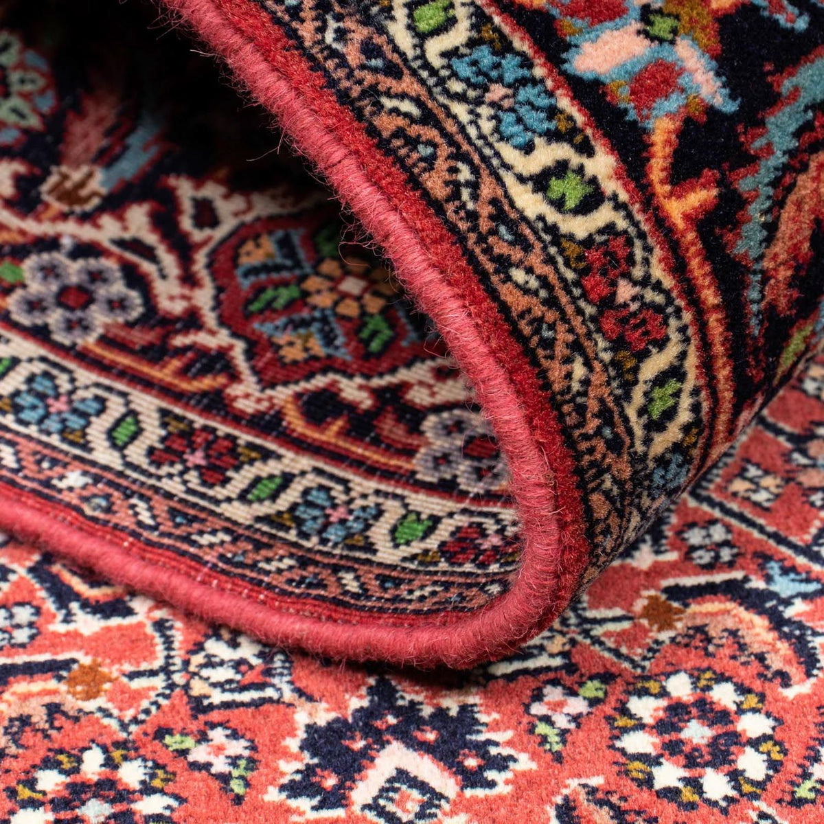 Persisk tæppe - Bijar - 199 x 139 cm - rød