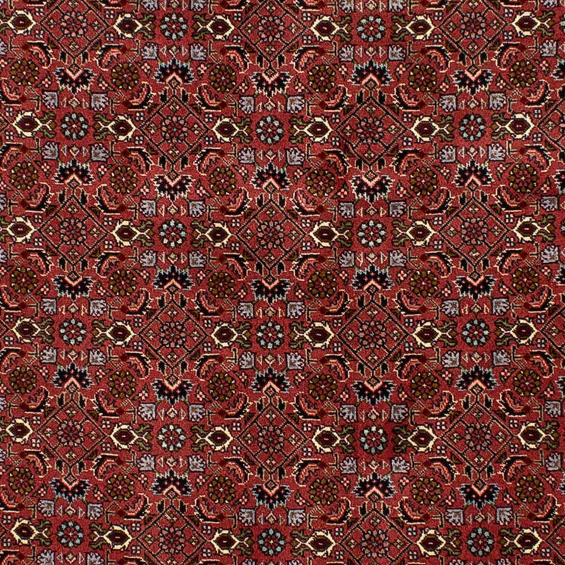 Persisk tæppe - Bijar - 205 x 136 cm - mørkerød