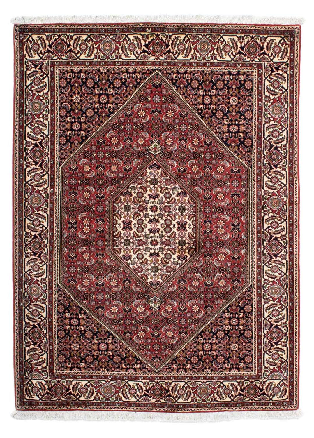 Persisk tæppe - Bijar - 198 x 147 cm - rød