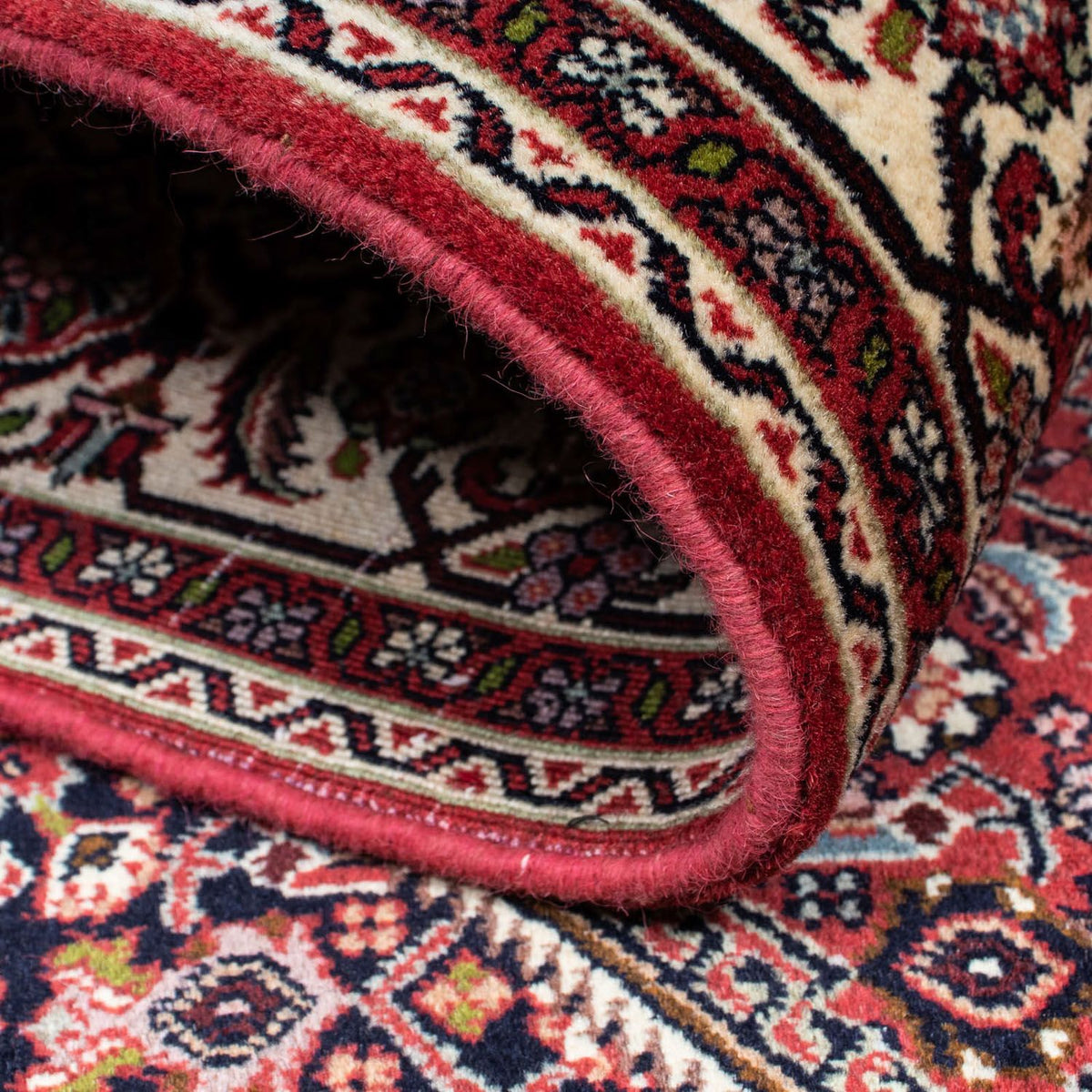 Persisk tæppe - Bijar - 198 x 147 cm - rød