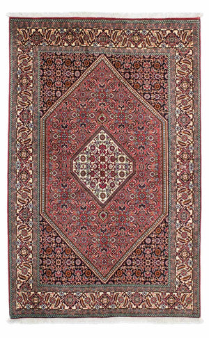 Persisk tæppe - Bijar - 222 x 138 cm - rød