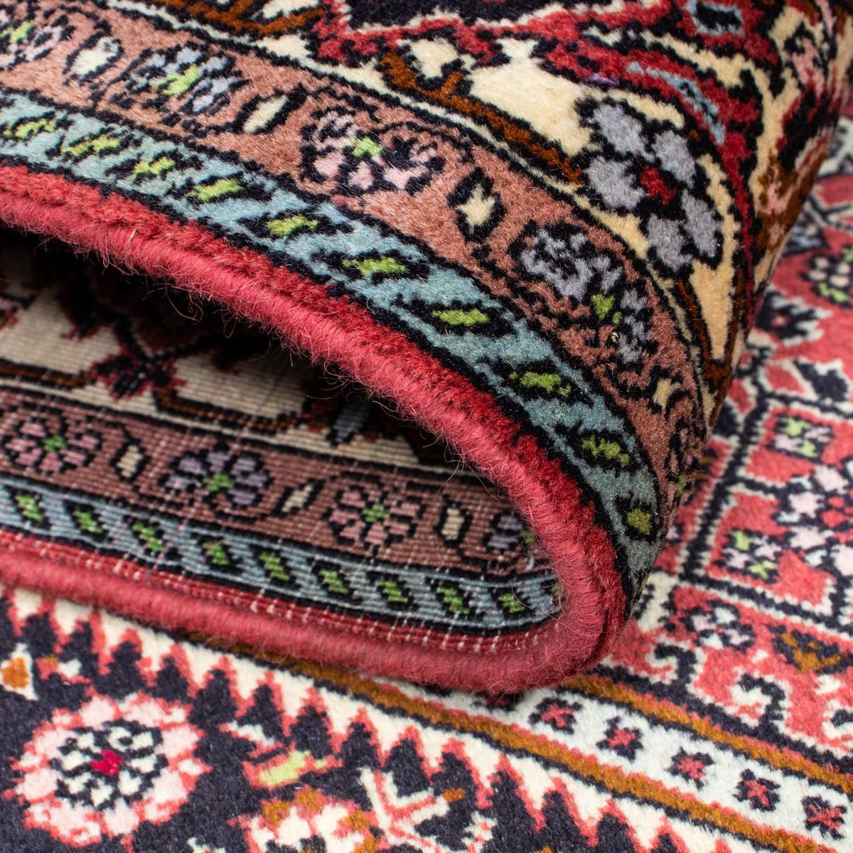 Persisk tæppe - Bijar - 222 x 138 cm - rød