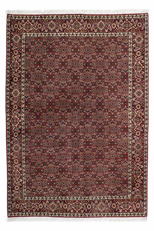 Persisk tæppe - Bijar - 205 x 141 cm - rød