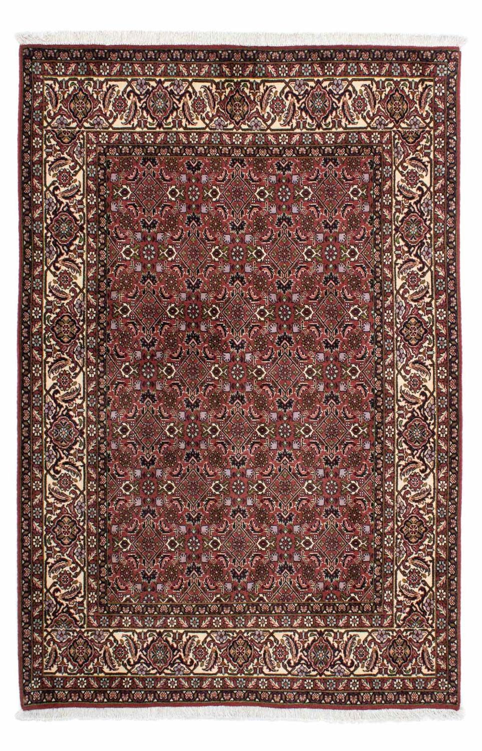 Persisk tæppe - Bijar - 208 x 139 cm - rød