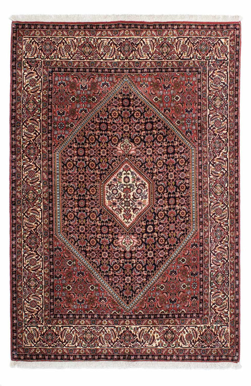 Persisk tæppe - Bijar - 206 x 136 cm - rød