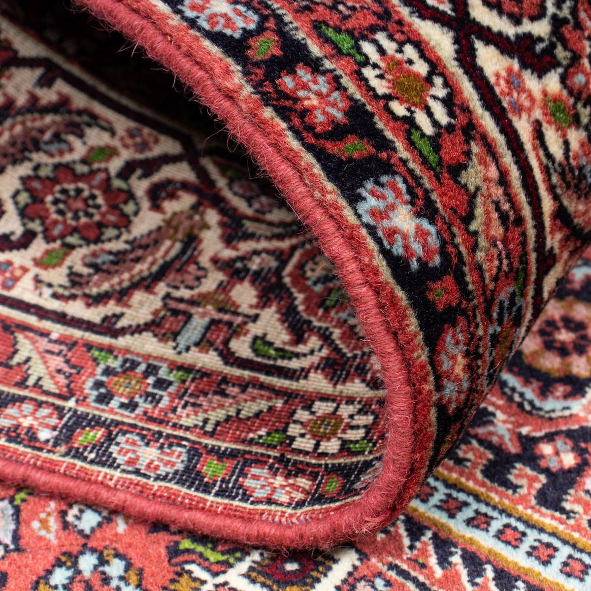 Persisk tæppe - Bijar - 206 x 136 cm - rød