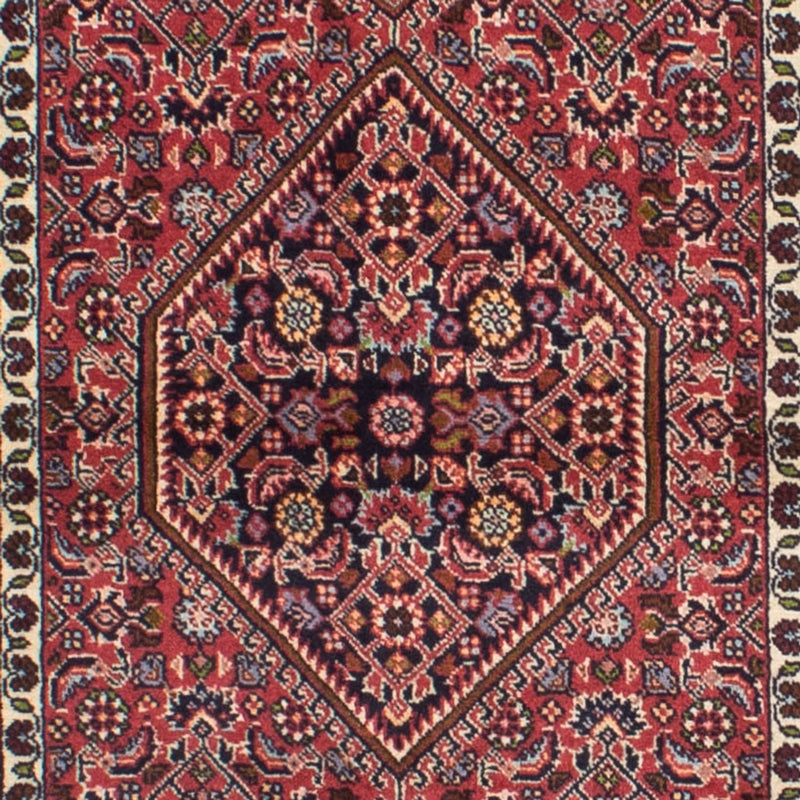 Løber Persisk tæppe - Bijar - 295 x 82 cm - lysrød