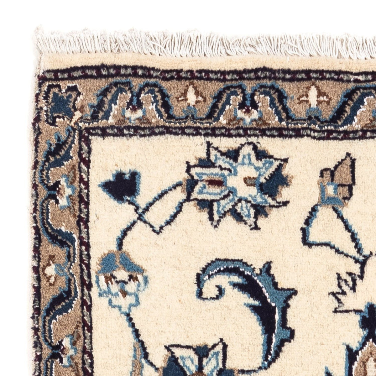 Persisk tæppe - Nain - 132 x 68 cm - beige