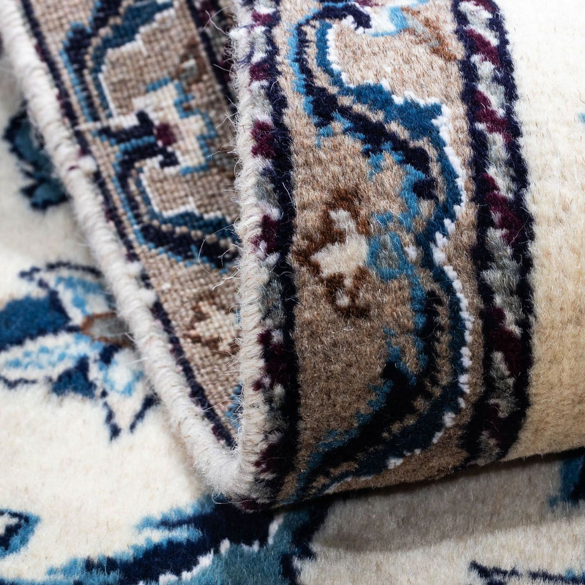 Persisk tæppe - Nain - 132 x 68 cm - beige