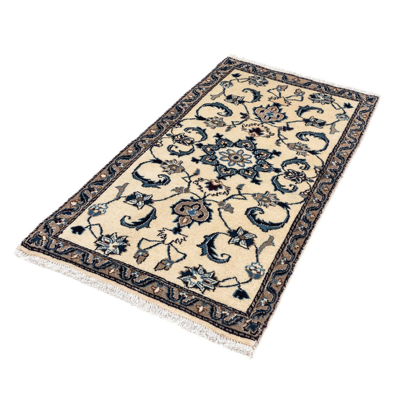 Persisk tæppe - Nain - 132 x 68 cm - beige