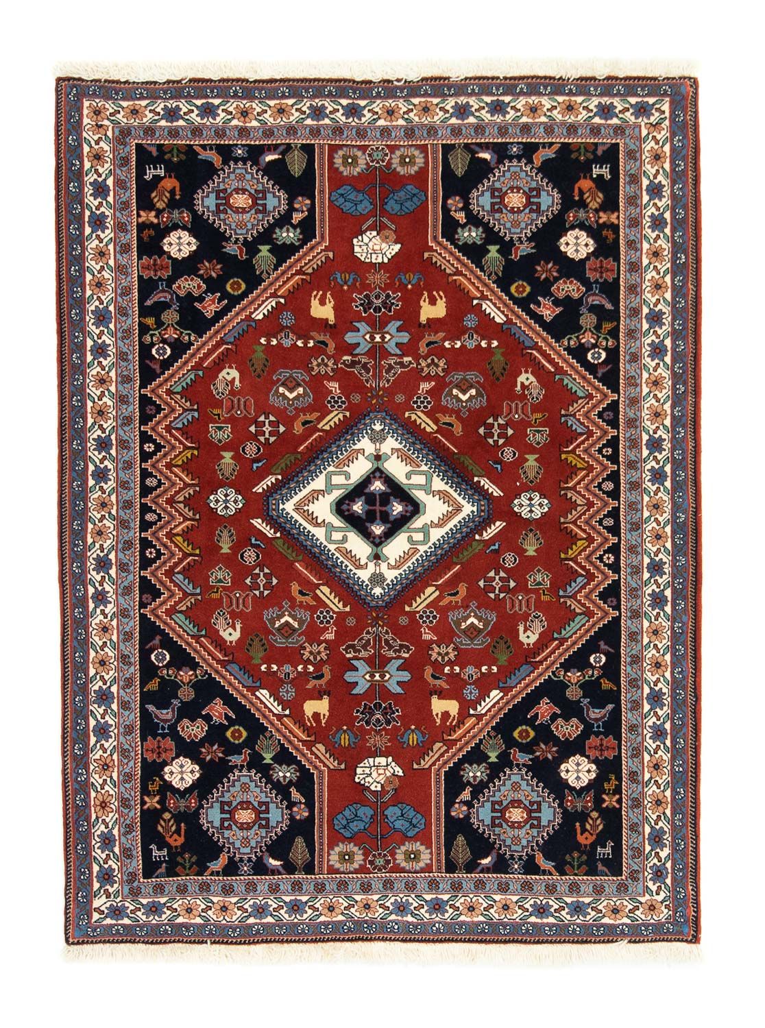 Persisk tæppe - Nomadisk - 152 x 112 cm - rød