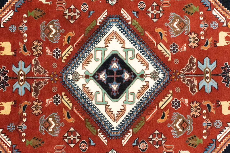 Persisk tæppe - Nomadisk - 152 x 112 cm - rød
