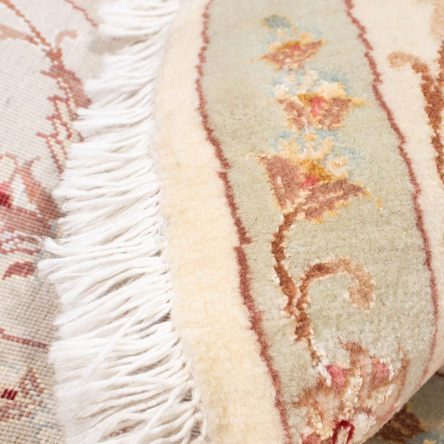 Persisk tæppe - Tabriz - Royal rundt  - 146 x 146 cm - beige