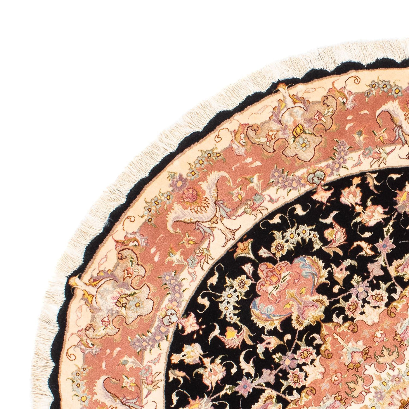 Tabriz - 50 Raj Tæppe 153x153cm - Persisk tæppe