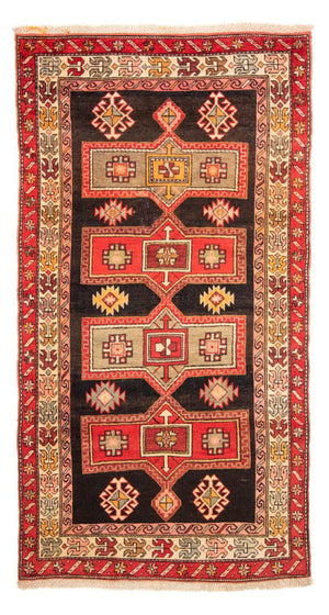 Løber Persisk tæppe - Nomadisk - 235 x 117 cm - mørkeblå