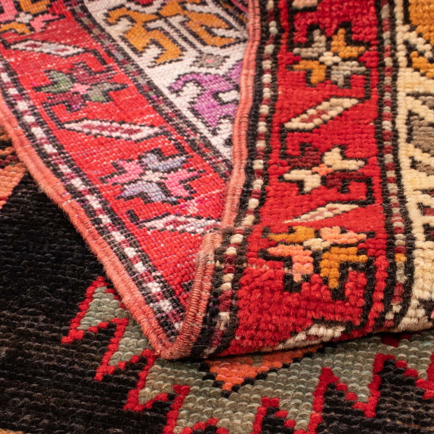 Løber Persisk tæppe - Nomadisk - 235 x 117 cm - mørkeblå