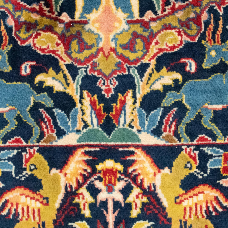 Persisk tæppe - Ghom - 217 x 134 cm - mørkeblå