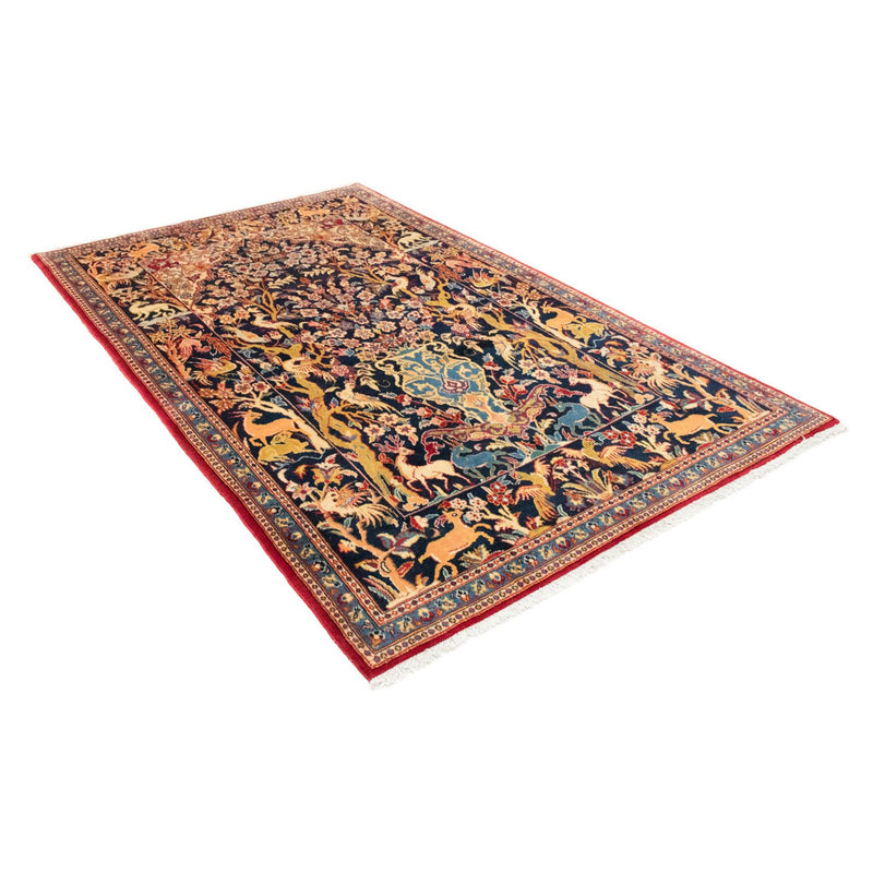 Persisk tæppe - Ghom - 217 x 134 cm - mørkeblå