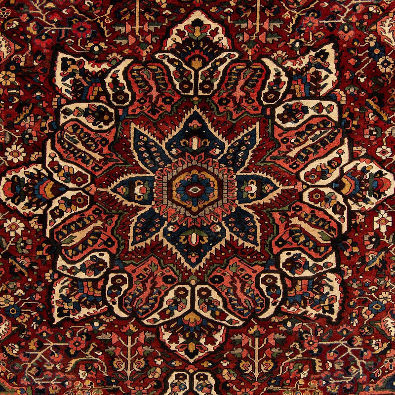 Persisk tæppe - Nomadisk - 408 x 333 cm - mørkerød