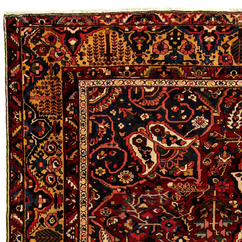 Persisk tæppe - Nomadisk - 408 x 333 cm - mørkerød
