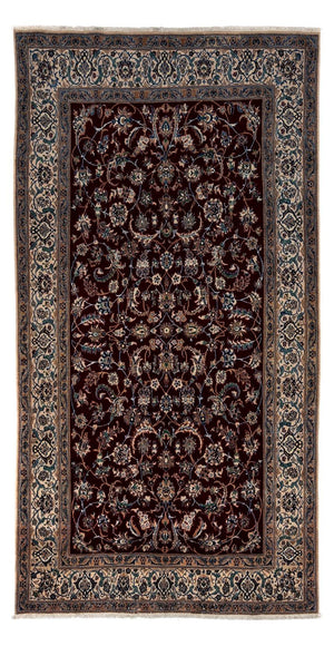Persisk tæppe - Nain - Royal - 340 x 190 cm - sort