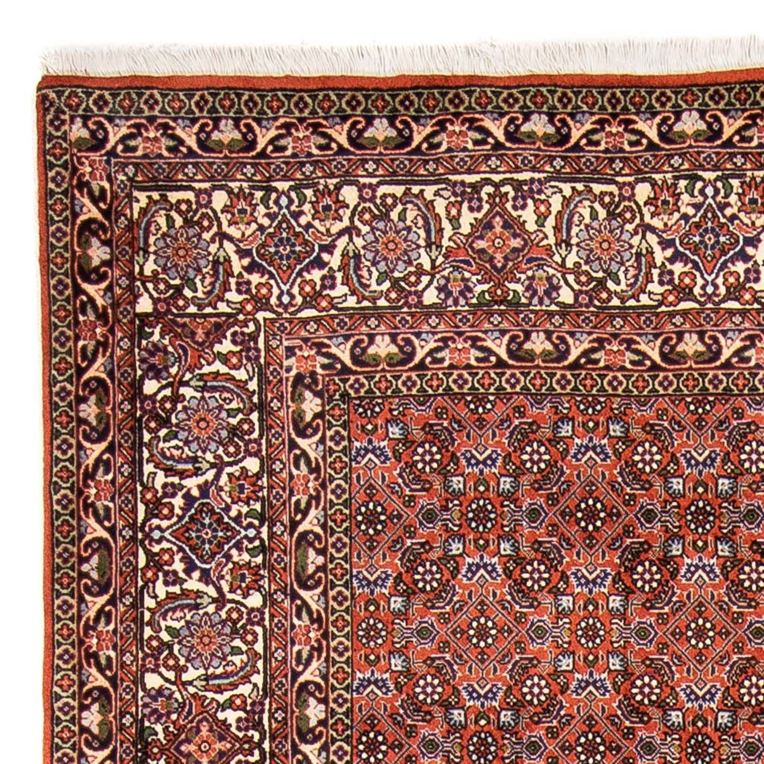 Persisk tæppe - Bijar - 237 x 168 cm - lysrød