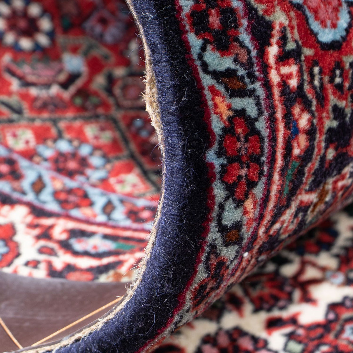 Løber Persisk tæppe - Bijar - 215 x 80 cm - blå