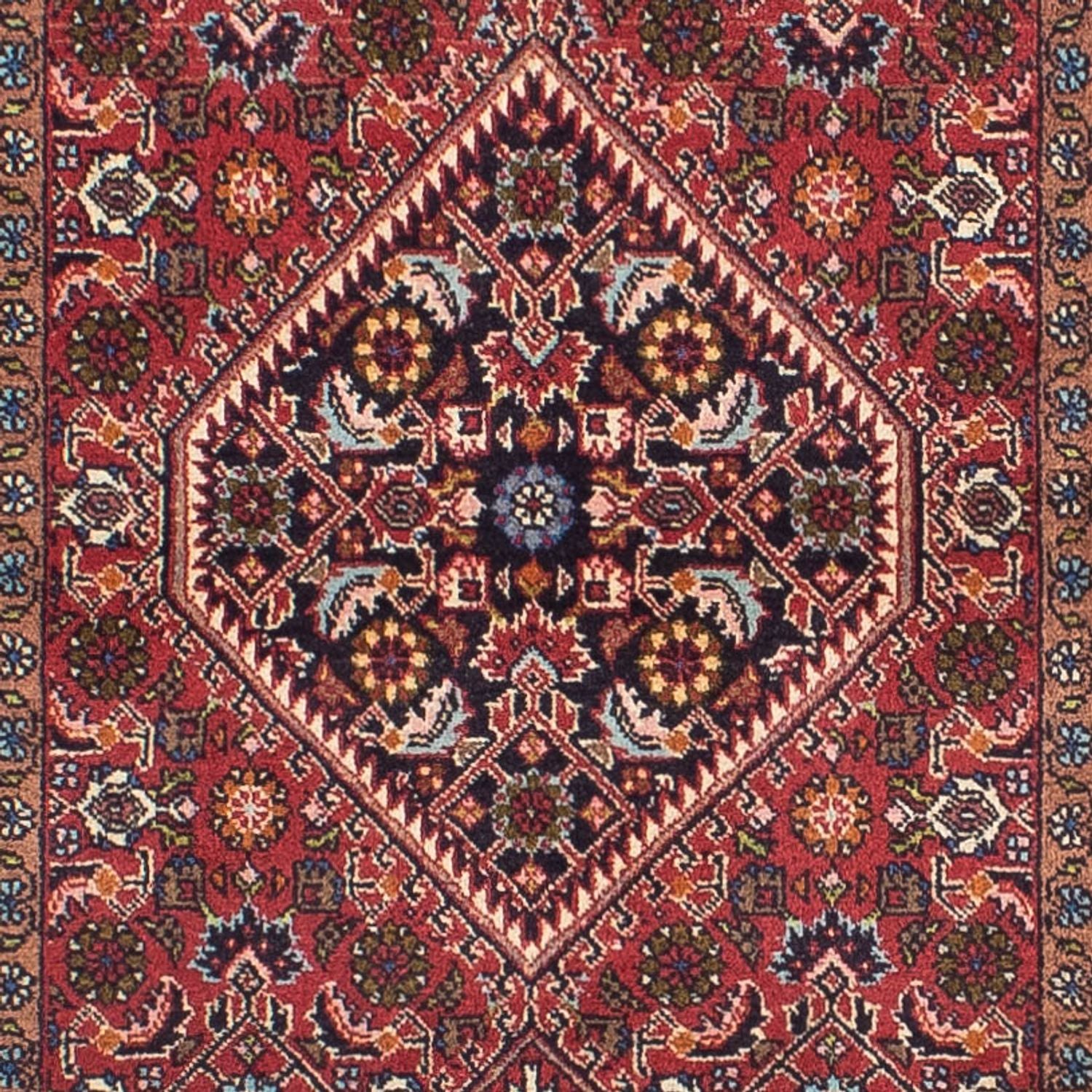 Løber Persisk tæppe - Bijar - 305 x 82 cm - lysrød