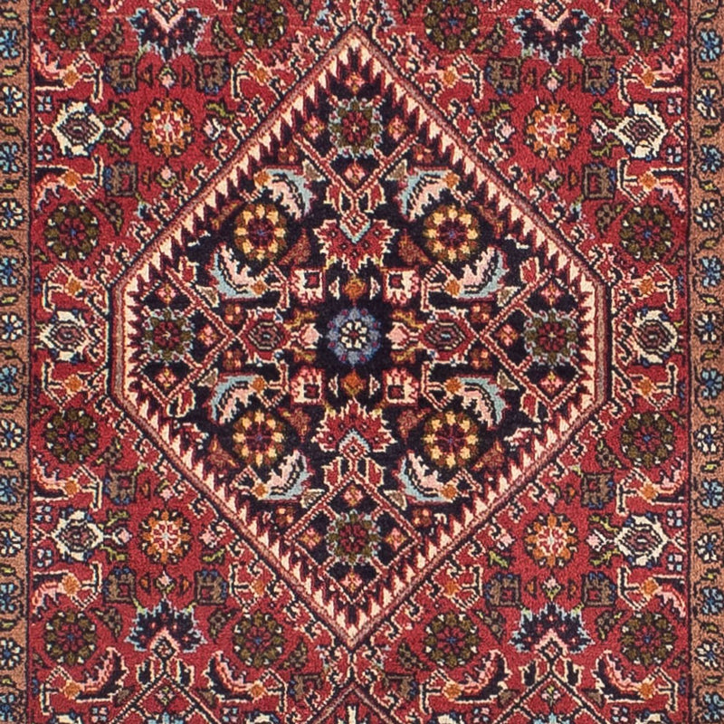 Løber Persisk tæppe - Bijar - 305 x 82 cm - lysrød
