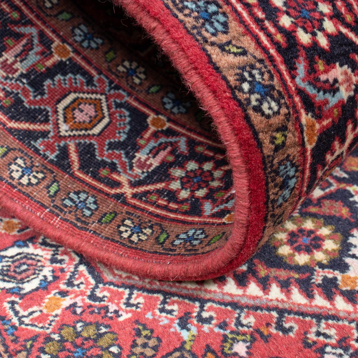 Løber Persisk tæppe - Bijar - 305 x 82 cm - lysrød