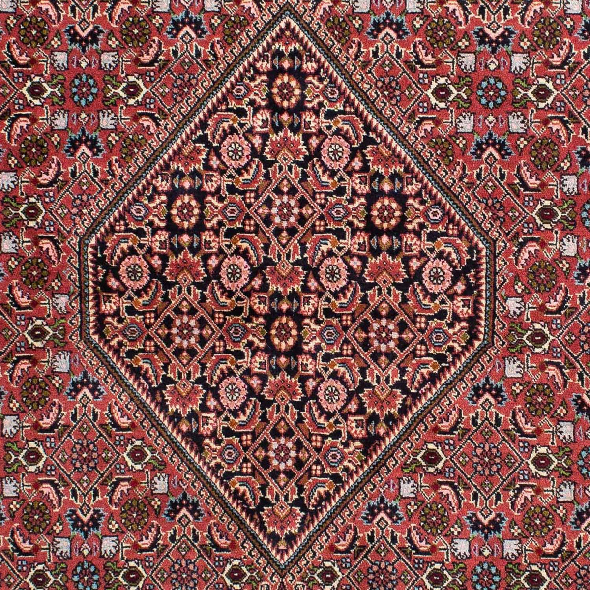 Persisk tæppe - Bijar - 233 x 140 cm - rød