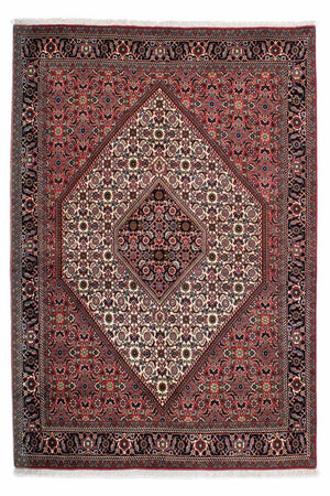 Persisk tæppe - Bijar - 218 x 148 cm - rød