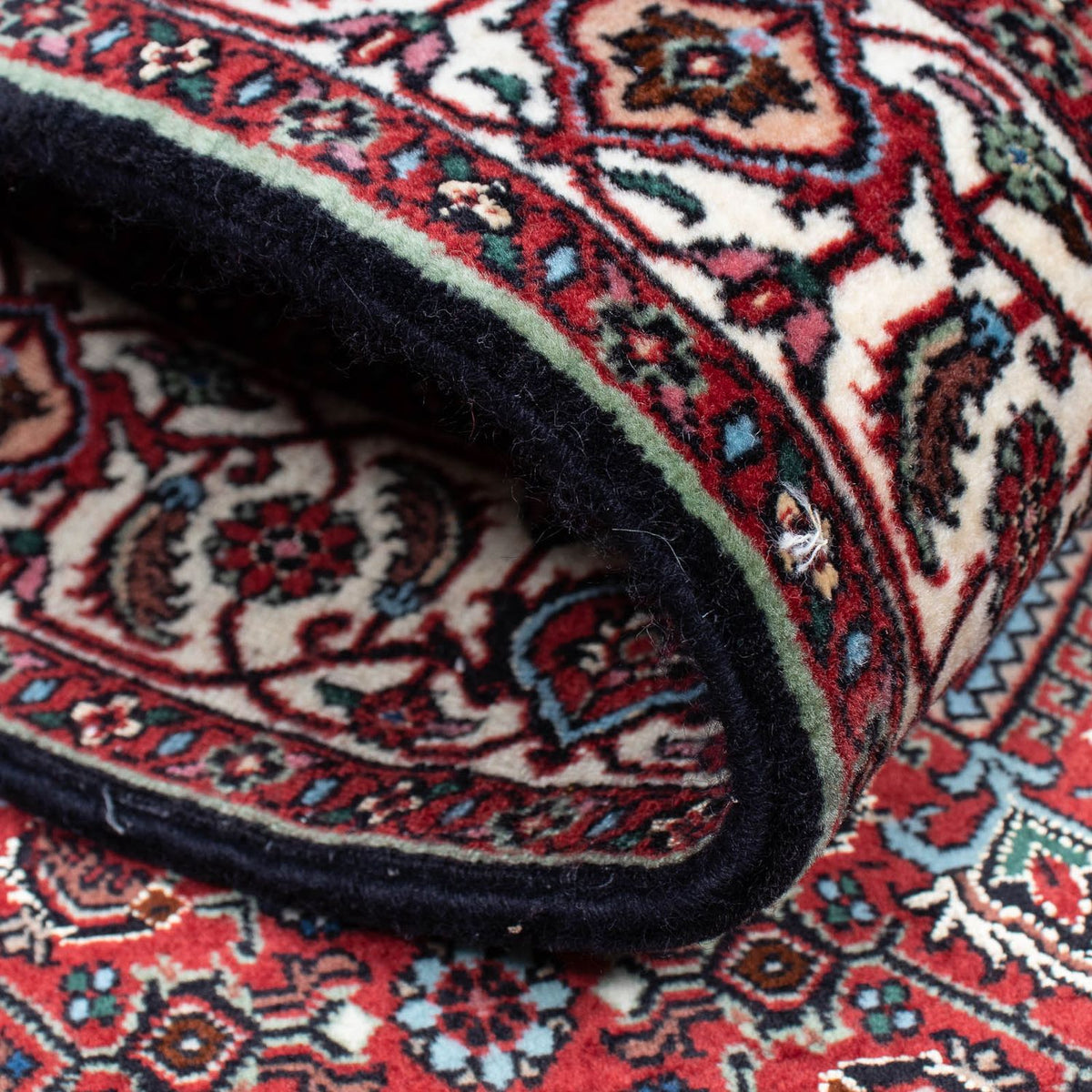 Løber Persisk tæppe - Bijar - 202 x 98 cm - mørkeblå