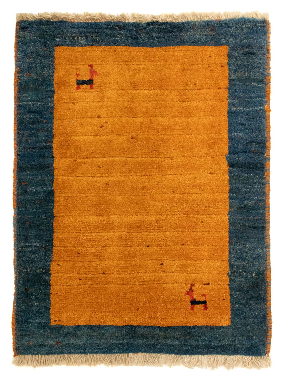 Gabbeh-tæppe - Persisk - 85 x 64 cm - guld