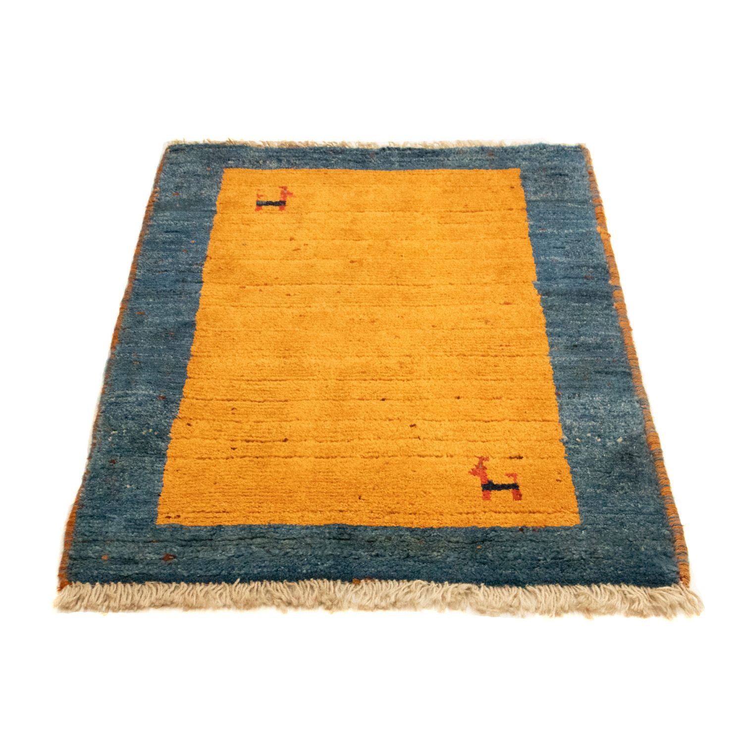 Gabbeh-tæppe - Persisk - 85 x 64 cm - guld