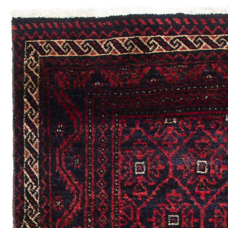 Løber Baluch-tæppe - 177 x 92 cm - mørkerød