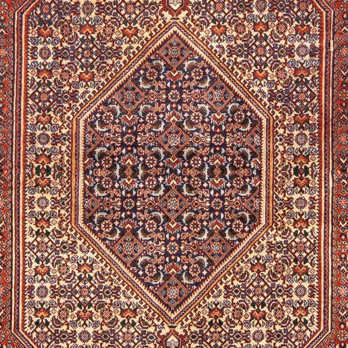 Persisk tæppe - Bijar - 240 x 138 cm - brun