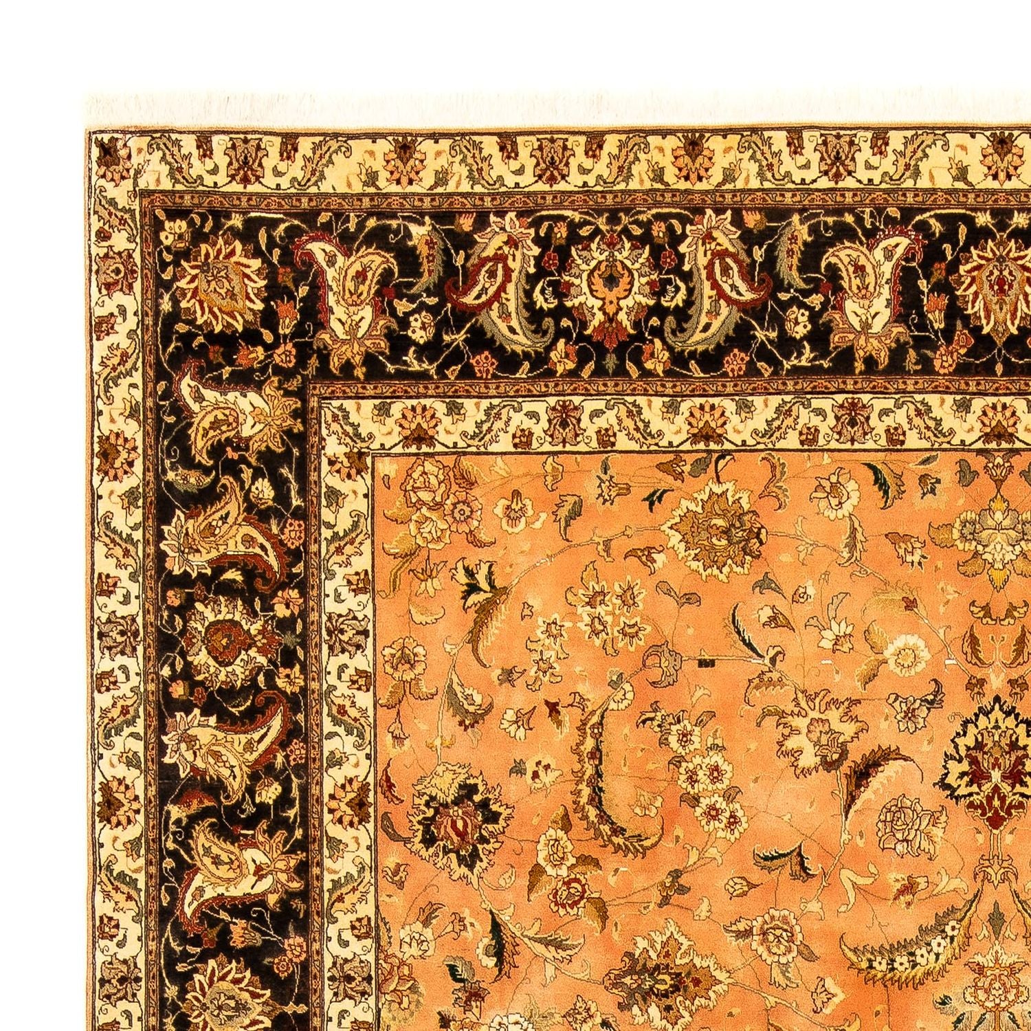Persisk tæppe - Tabriz - Royal - 346 x 255 cm - lys brun