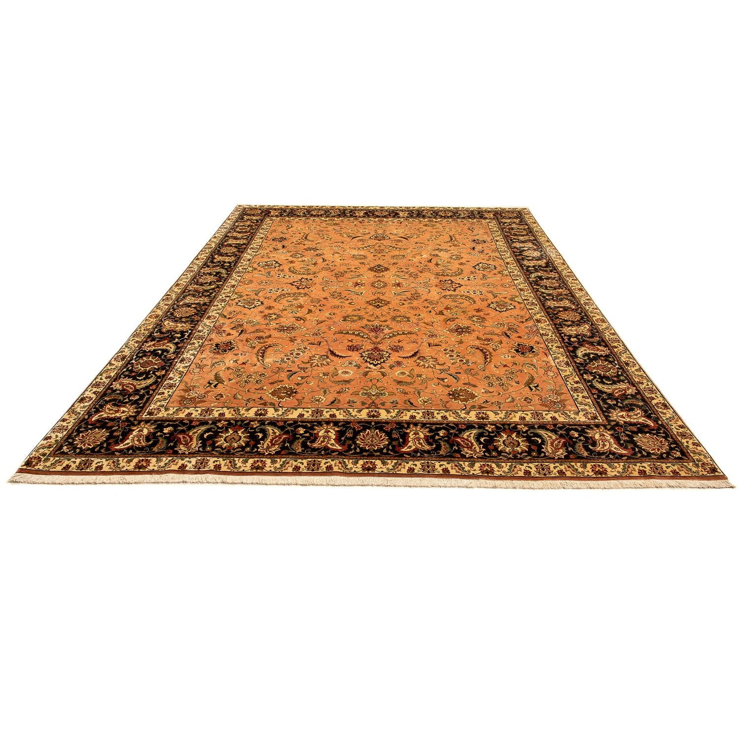 Persisk tæppe - Tabriz - Royal - 346 x 255 cm - lys brun