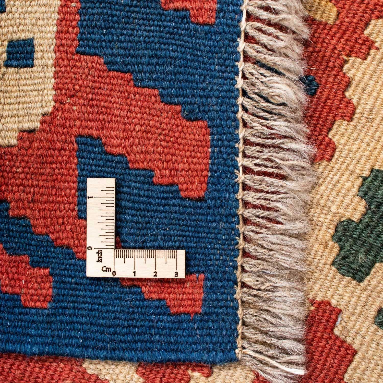 Kelim-tæppe - orientalsk - 206 x 156 cm - mørkerød