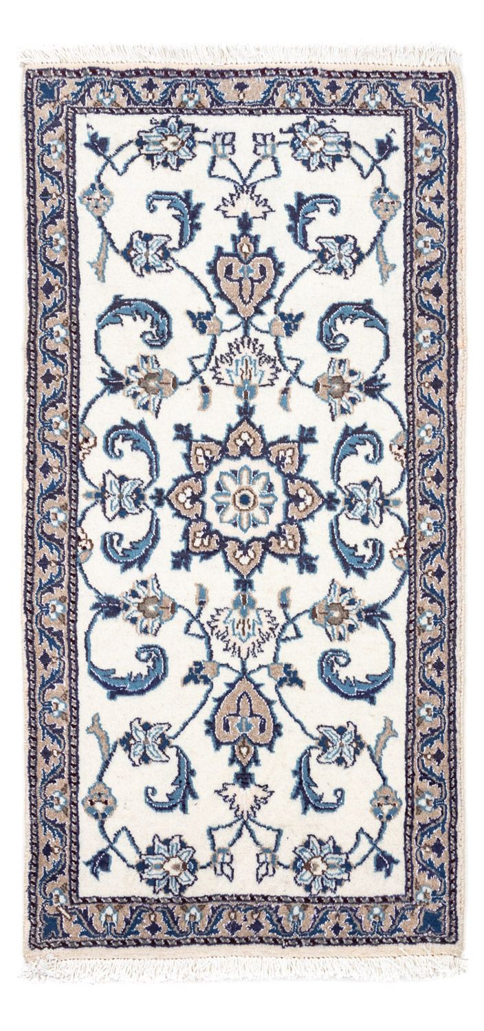 Persisk tæppe - Nain - 131 x 67 cm - beige