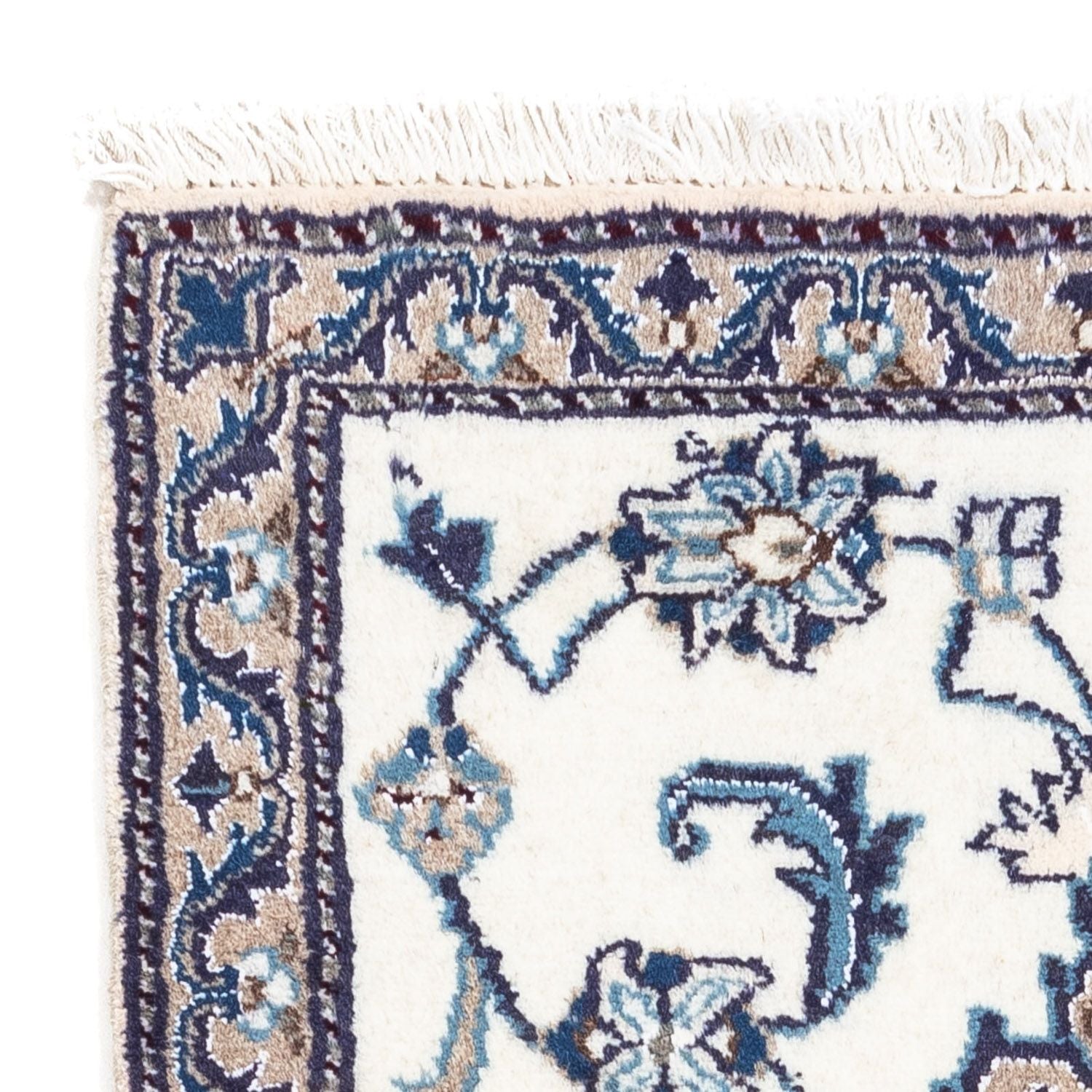 Persisk tæppe - Nain - 131 x 67 cm - beige