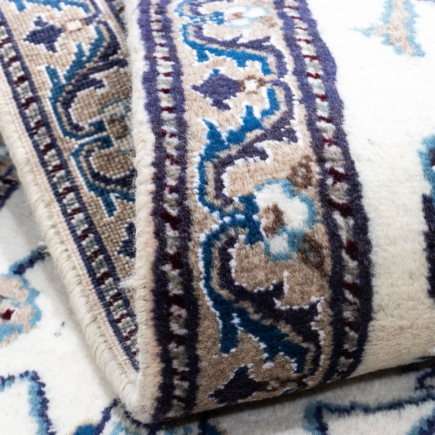 Persisk tæppe - Nain - 131 x 67 cm - beige