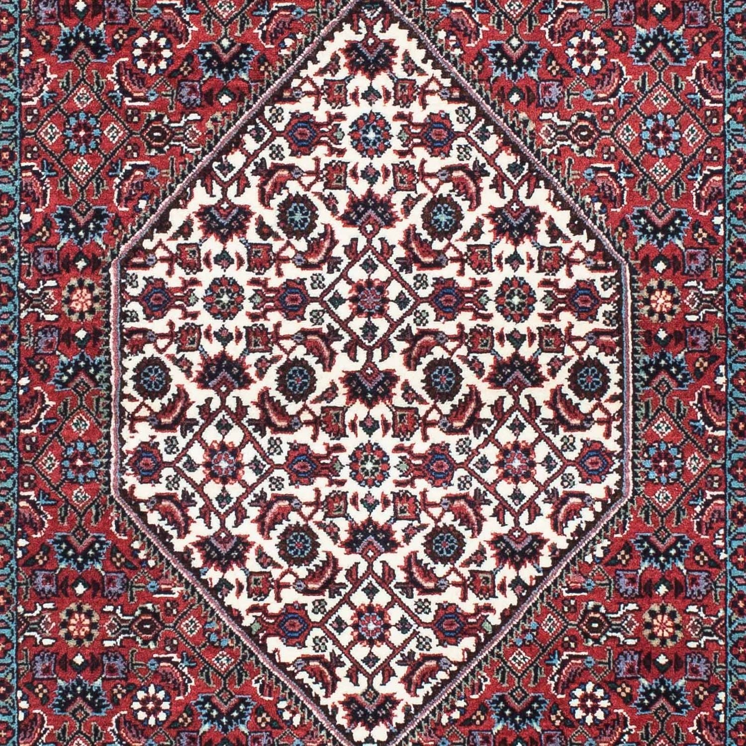 Løber Persisk tæppe - Bijar - 197 x 74 cm - rød