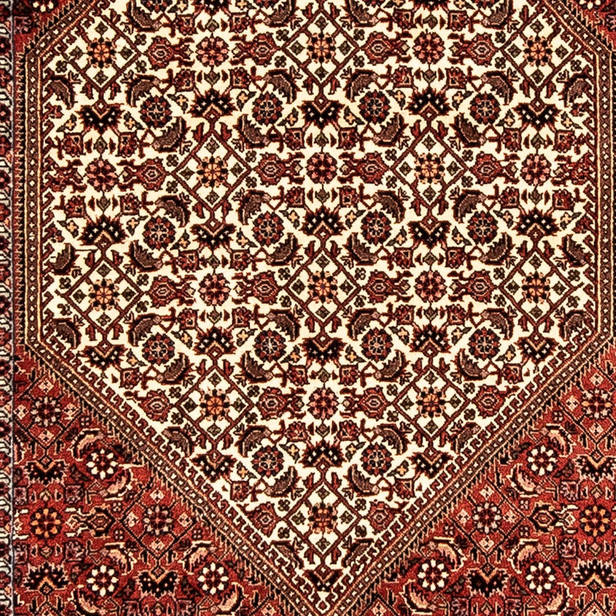 Løber Persisk tæppe - Bijar - 297 x 84 cm - flerfarvet