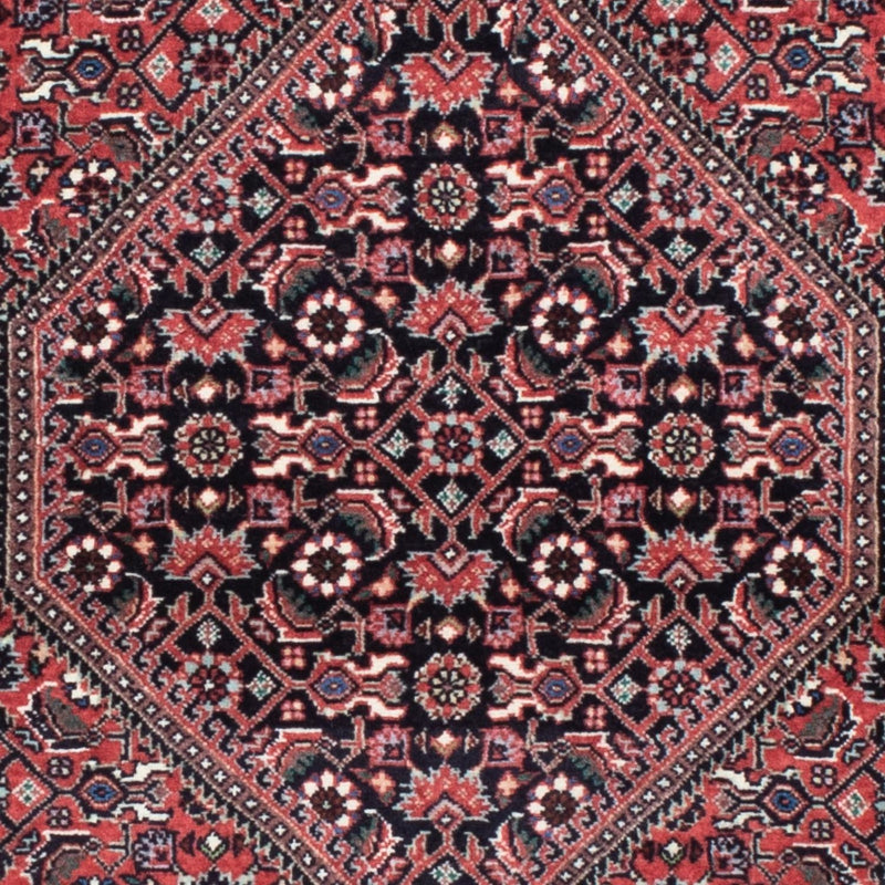 Løber Persisk tæppe - Bijar - 196 x 72 cm - mørkeblå