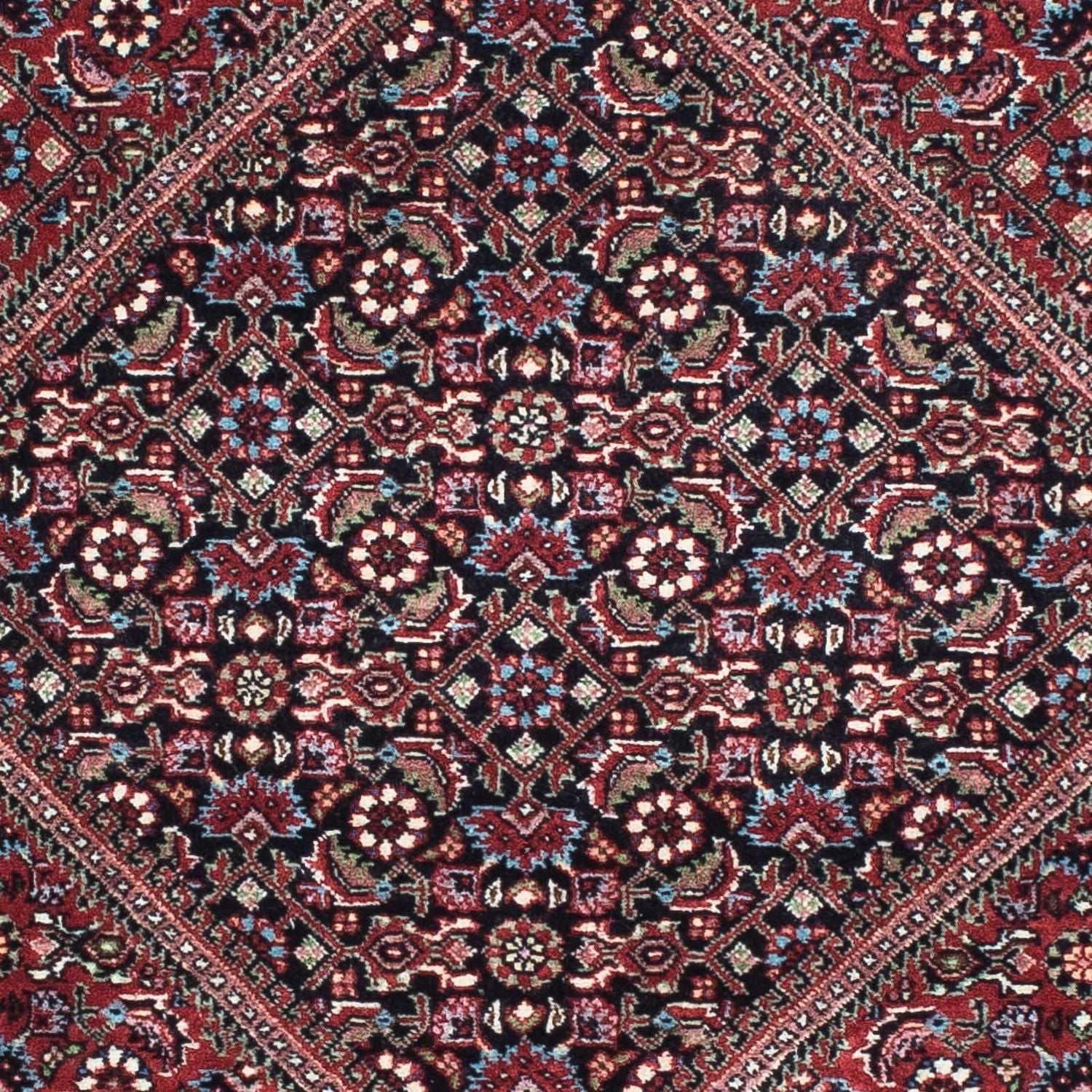 Løber Persisk tæppe - Bijar - 208 x 74 cm - mørkeblå